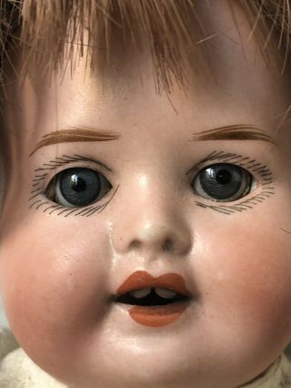 Antique German Bisque 11” Baby Doll by Theodor Recknagel 3