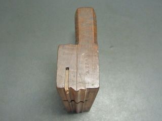 18th Century Wooden Moulding Plane Complex Ogee Vintage Old Tool By John Green