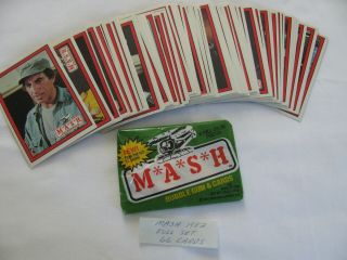1982 Donruss Mash Complete Set Of 66 Cards,  1 Pack
