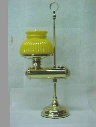 Miniuature Student Oil Lamp,  Very Small,  With Shade,