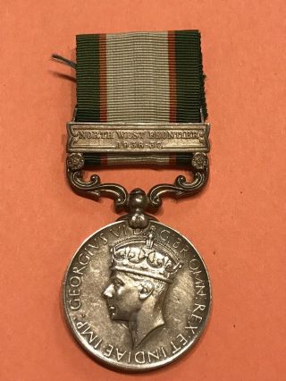 British George Vi India General Service Medal With Clasp - S.  W.  Scouts
