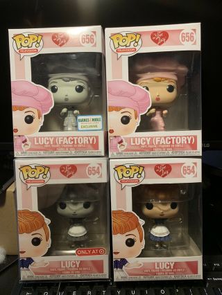 Funko Pop Television I Love Lucy Complete Set Of 4 Common Barnes & Noble Target