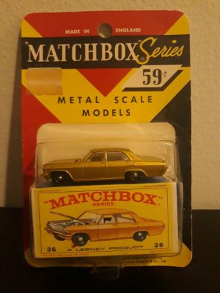 Lesney Matchbox Opel Diplomat In Blister Pack Rare To Find