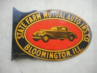 Very Rare Vintage Insurance Auto Sign