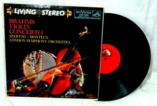 Rca Lsc - 2281 Szeryng Monteux Brahms Violin Concerto Sd 1s - 1s Nm