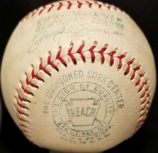 1960s Official American League Joe Cronin Reach Baseball Vtg Antique Ball