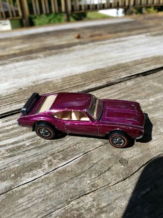 Hot Wheels Redline Magenta Olds 442 With Wing Rare