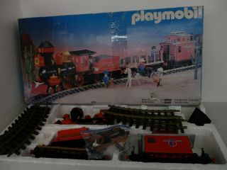 Vintage Playmobil 4033 Steaming Mary G - Scale Train Set Incomplete Iob