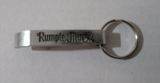 Rumple Minze Key Chain - Bottle Opener - Metal - Silver.