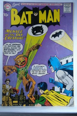 Batman 1960 Silver Age Dc Comics 135 Comic Book Vg