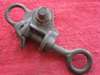 Vintage Welton? Brass Electric Hot Line Clamp Ground Tool