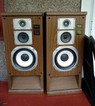 Vintage Technics Sb - 2740 Bass Loading 3 Way Speakers 200 Watts