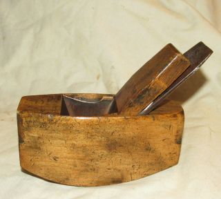 Small Wooden Block Plane Compassed Sole Griffiths Norwich Old Woodworking Tool