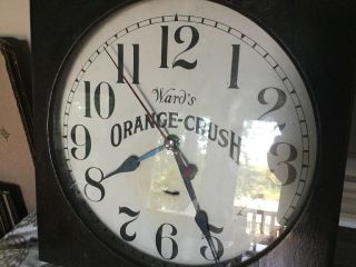 1930s Orange Crush Advertising Clock 3