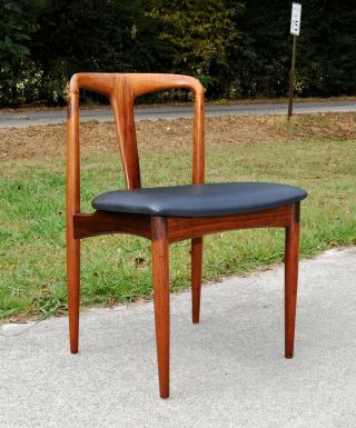 Danish Desk Chair By Johannes Andersen,  Brazilian Rosewood Mid Century Modern