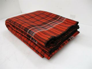 Vintage Ralph Lauren 100 Wool Blanket 70 " X 90 "
