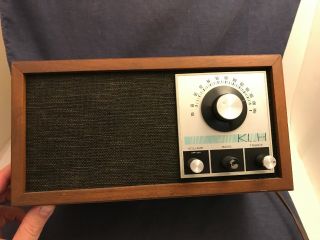 Vintage 1960 ' s KLH Model Twenty - One 21/II FM Radio Walnut Cabinet A021 3