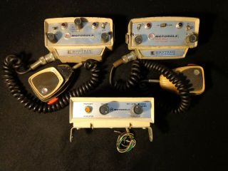 Vintage Motorola Emergency & Police Motran Mobile Radio Heads,  Repeater,  Micros
