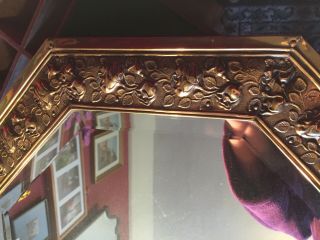 Brass Framed Mirror Art Nouveau,  Arts And Crafts 2