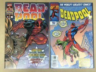 Deadpool 1 & 11 1st Series 1997 Spider - Man Fantasy 15 Homage Cover Key