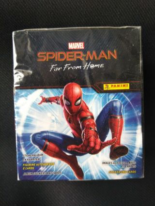 50 Pack Box Of Panini Spiderman Far From Home Stickers