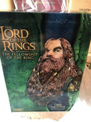 Gimli Son Of Gloin Bust Statue Sideshow Lotr Lord Of The Rings Weta Low