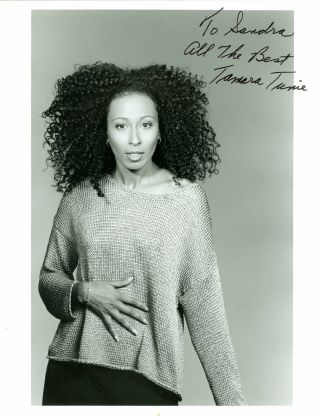 Tamara Tunie Autograph 8x10 B&w Photo Signed Law And Order Svu Medical Examiner