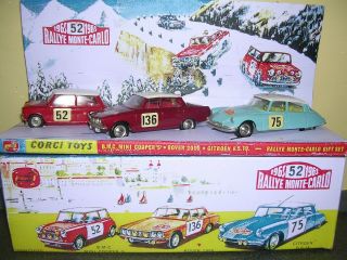 Corgi Gs 38 Monte Carlo Rally Gift Set & Box - Magnificent