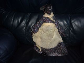 Vintage Black Americana Folk Art Rag Cloth Stuffed Doll