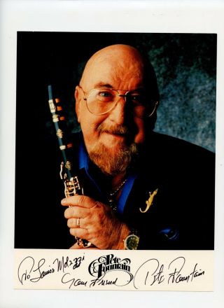 Signed 8 X 10 Photo American Jazz Clarinetist Pete Fountain