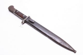 Rare Pre - Wwii Polish M1922 Mauser Bayonet By Perkun W/ Scabbard