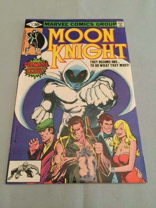 Marvel Comics Moon Knight 1 1980 Sienkiewicz Art Premiere Issue 9.  0