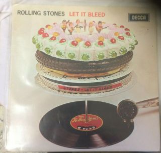 Rolling Stones Let It Bleed On Decca Label 1969 Vinyl Lp