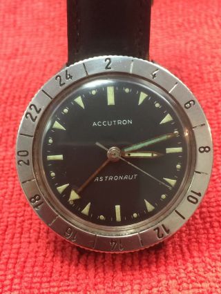 Vintage 1969 Bulova Accutron Astronaut Watch M9 - Runs Shape - Hard To Find