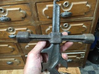 Antique 2 Pc International Harvester Farm Wrench Collector Tool Ihc Ih Farmall
