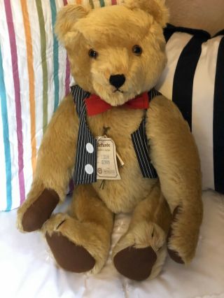 Herman Collectable Teddy Bear Limited Edition 901 Of 2000 Vintage 20” Jointed