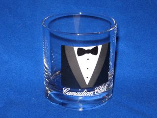 Canadian Club Black Tuxedo Cocktail Glass 6 Oz