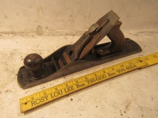 Vintage Stanley No.  5 Corrugated Bottom Jack Plane With Stanley Cutter Usa Made