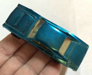 Hot Wheels Redline 1969 Us Blue/aqua Custom Dodge Charger With White Interior