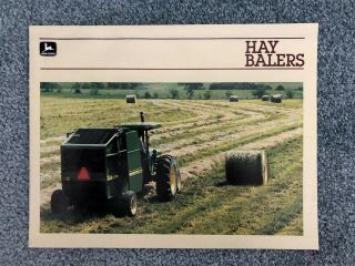 Vintage John Deere Haying Equipment Sales Brochures 1985 - 1988