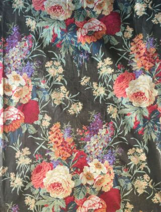 19th C.  French Printed Floral Fabric (2893) 2