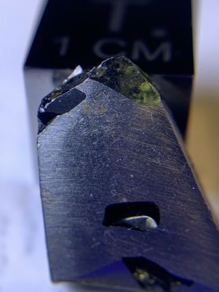 Meteorite Esquel,  Pallasite Pmg 2.  18 Grams,  Quality Slice