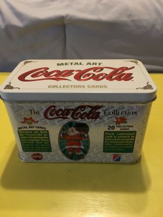 Coca - Cola Metal Art Collectors Cards 20 Collectible Cards