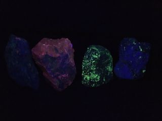 4 Giant Fluorescent Mineral Rocks - Sterling Hill Mine Franklin NJ 15.  5 lb Box 2
