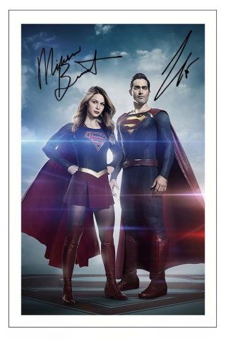 Melissa Benoist & Tyler Hoechlin Supergirl Autograph Signed Photo Print Poster