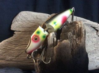 Vintage Lucky Strike Submarine Lure,  tough Jointed Bait 2