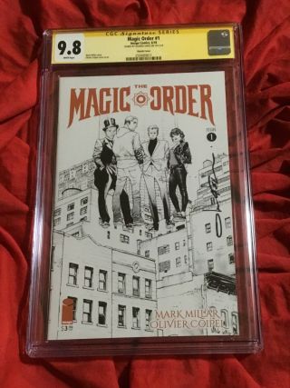 Cgc Ss 9.  8 The Magic Order 1 Sketch Variant Signed By Olivier Coipel Netflix Tv