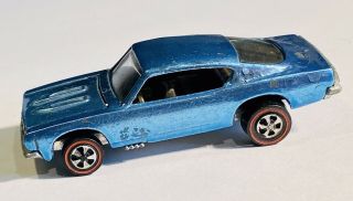 1968 Hot Wheels Redline Custom Barracuda Light Blue Rare