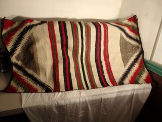 Vintage Native American Indian Navajo Rug / Runner Hand Woven Wool Great Design