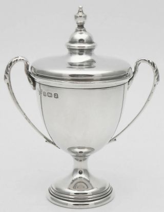 Wilson & Gill Small Sterling Silver Trophy Cup With Lid Birmingham 1933 Vintage